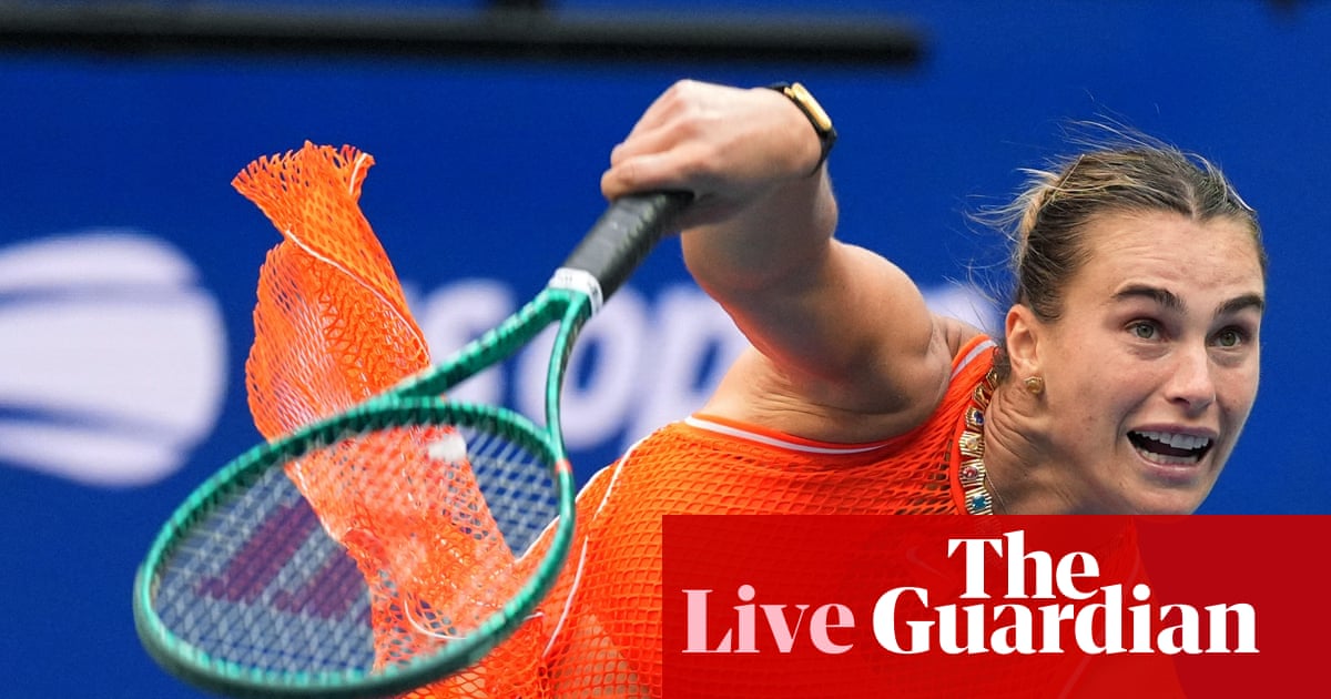 Aryna Sabalenka v Elena Rybakina: US Open 2026 women’s singles final goes to deciding set – live